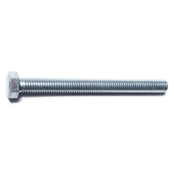 Midwest Fastener 1/2"-13 Hex Head Cap Screw, Zinc Plated Steel, 5-1/2 in L, 25 PK 50829